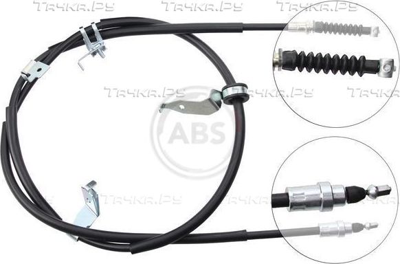 Трос ручника (тросик ручного тормоза) ABS. Артикул K15327