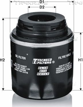Масляный фильтр  Tecneco Filters для SEAT Leon II 2007-2012. Артикул OL712/94
