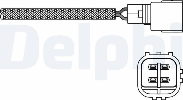 Лямбда-зонд (кислородный датчик) Delphi для Toyota Carina E 1992-1997. Артикул ES20268-12B1