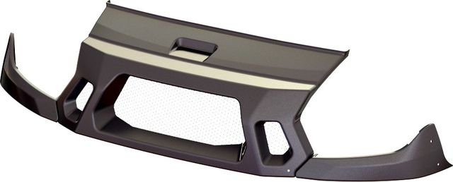 Решетка радиатора с ресничками АВС-Дизайн для УАЗ Пикап 2015-2026. Под покраску. Артикул ABC.UAZ.GRILL.03P