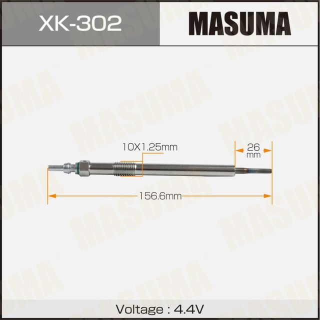 Свеча накаливания MASUMA A-610 /D20DTF (1/10/80). Артикул XK302