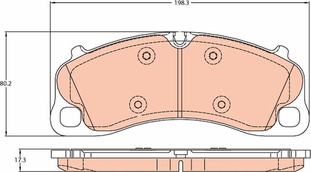 Тормозные колодки TRW. Артикул GDB2089