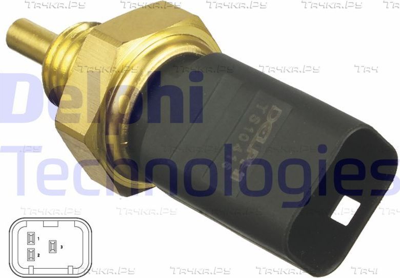 Датчик температуры охлаждающей жидкости Delphi для Renault Clio II 1998-2013. Артикул TS10416