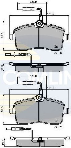 Тормозные колодки Comline Comline. Артикул CBP11250