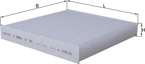 Салонный фильтр Mahle. Артикул LA 395