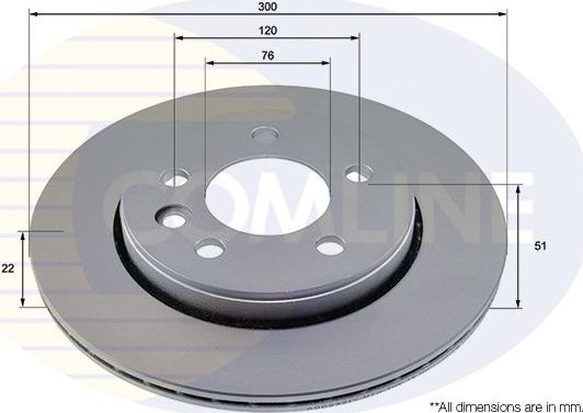 Тормозной диск Comline Comline. Артикул ADC2921V