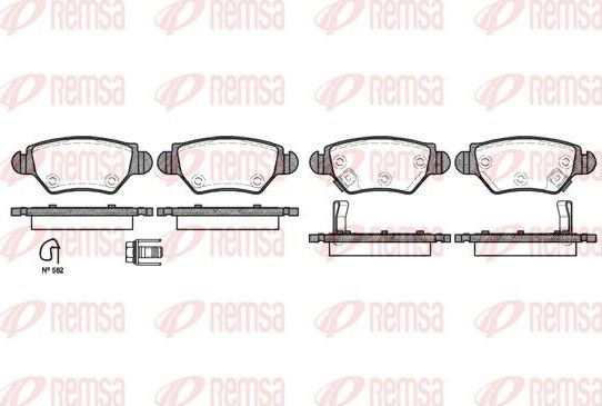 Тормозные колодки Remsa. Артикул 0685.22