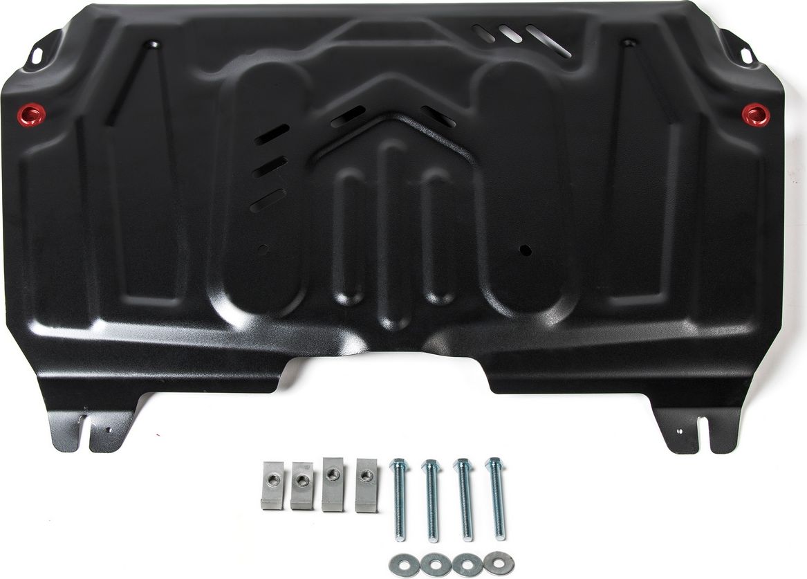 Защита АвтоБРОНЯ для картера и КПП (увеличенная) Lexus ES VI 2012-2018. Артикул 111.05781.1