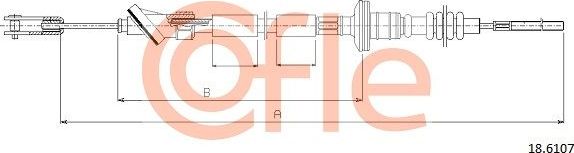 Трос сцепления Cofle. Артикул 92.18.6107
