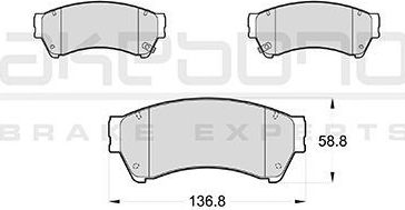 Тормозные колодки Akebono Standard. Артикул AN-759WK