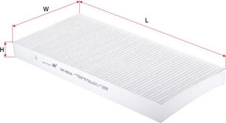 Салонный фильтр Sakura для Saab 9-3 II 2002-2015. Артикул CA-6516