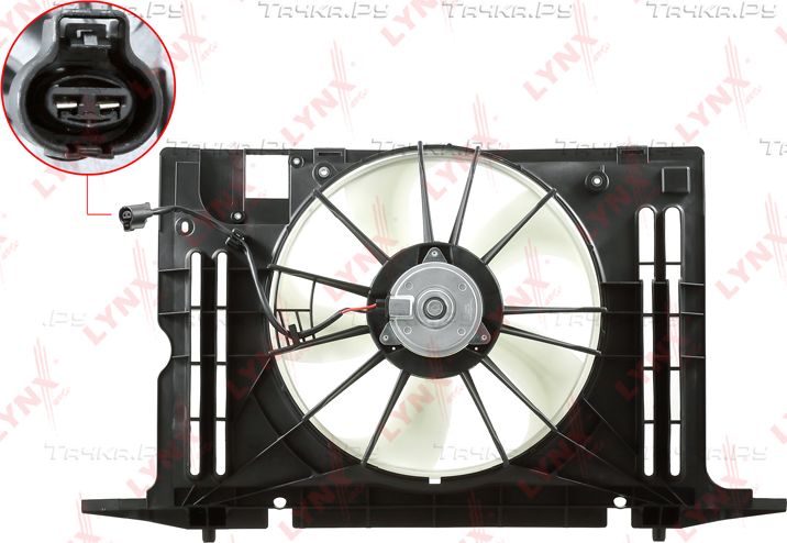 Вентилятор радиатора двигателя LYNXauto для Toyota Corolla E170, E180 2013-2019. Артикул RF-1676