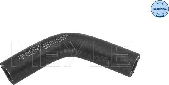 Патрубок радиатора (системы охлаждения) Meyle (EPDM (Этилен-пропиленовый каучук)). Артикул 119 121 0147