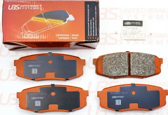 Тормозные колодки TOYOTA LAND CRUISER J200  07-/12-/LEXUS LX570 07- задние (UBS). Артикул b1110012