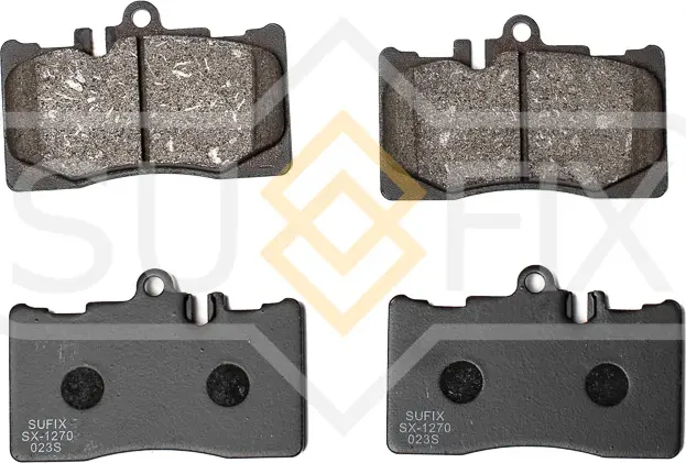 Колодки тормозные дисковые | перед прав/лев | (Sufix). Артикул SX-1270