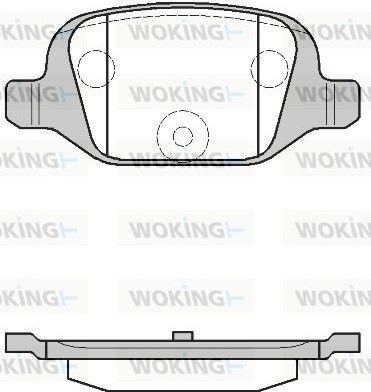 Тормозные колодки Woking задние для Citroen Nemo I 2008-2015. Артикул P6273.00