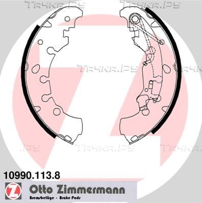 Тормозные колодки Zimmermann задние для Fiat Punto II 2003-2012. Артикул 10990.113.8