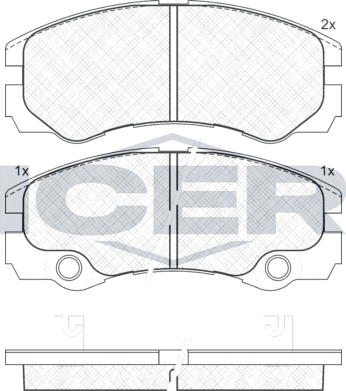 Тормозные колодки Icer. Артикул 181354