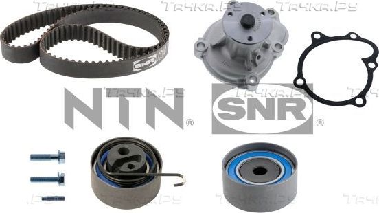 Помпа (водяной насос) с комплектом ремня ГРМ NTN / SNR для Opel Meriva A 2003-2010. Артикул KDP453.310