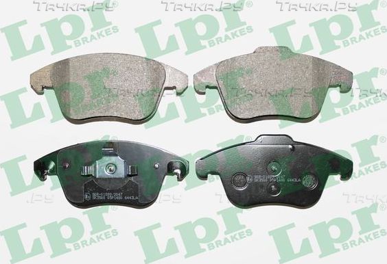 Тормозные колодки LPR передние для Citroen C4 I 2006-2013. Артикул 05P1480