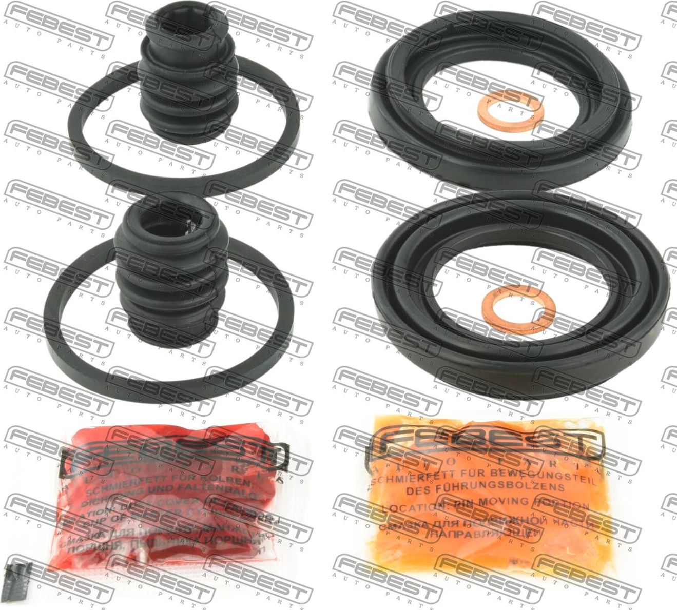 Ремкомплект тормозного суппорта Febest. Артикул 0375-RMF