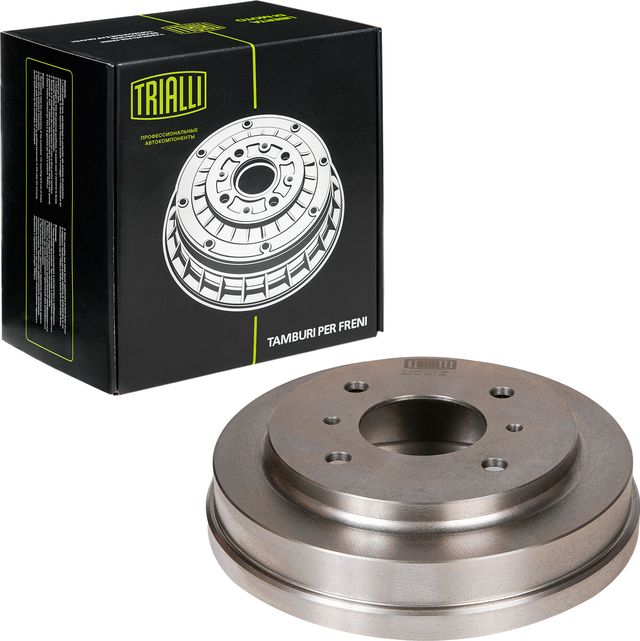 Тормозной барабан Trialli задний для Nissan Almera N16 2000-2006. Артикул TF 214072