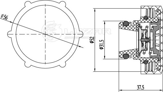 крышка (пробка) расширительного бачка LUZAR для а/м Ford Mondeo II (96-)/III (00 Luzar (полимерный материал). Артикул LL 1032