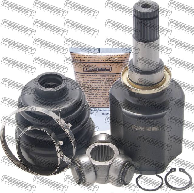 Шрус внутренний (граната) Febest передний левый для Mazda 3 I (BK) 2003-2009. Артикул 0511-M316MTLH