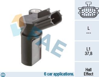 Датчик положения коленвала FAE для Nissan Maxima A32 1997-2000. Артикул 79447