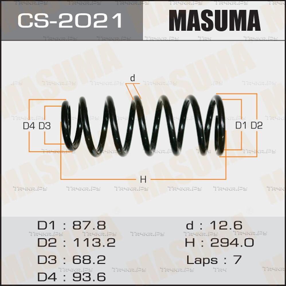 Пружина подвески Masuma. Артикул CS-2021
