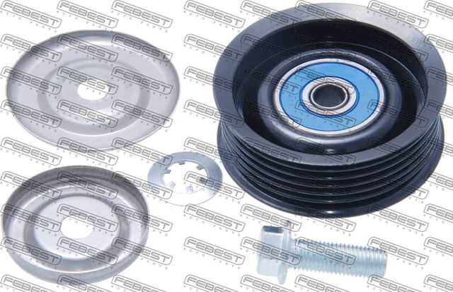 Направляющий (ведущий) ролик приводного поликлинового ремня Febest. Артикул 2488-KOL