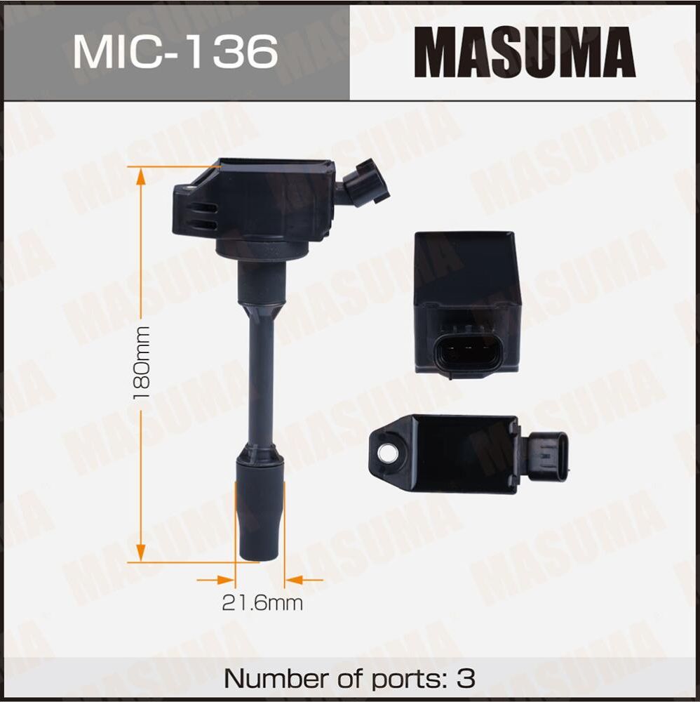 Катушка зажигания (Masuma). Артикул MIC-136