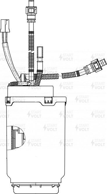 Бензонасос (топливный насос) StartVOLT для Audi Q7 I (4L) 2006-2015. Артикул SFM 1843