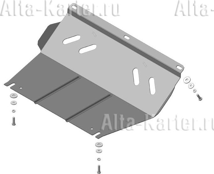Защита Мотодор для радиатора Mitsubishi L200 IV 2007-2015. Артикул 61302