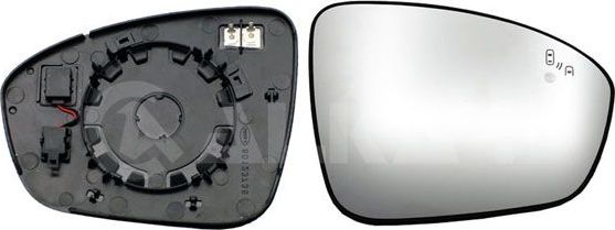 Зеркальное стекло бокового зеркала Alkar правое для Renault Talisman 2015-2026. Артикул 6482237