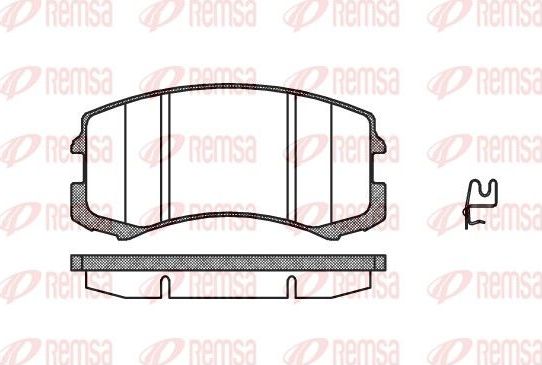 Тормозные колодки Remsa. Артикул 0965.01