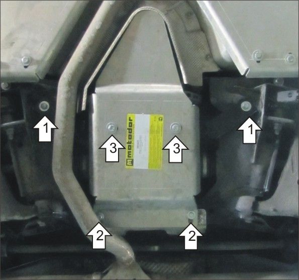 Защита Мотодор для заднего дифференциала Land Rover Discovery Sport 2015-2019. Артикул 13222