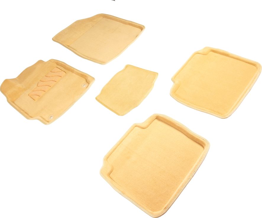 Коврики Seintex 3D ворсовые для салона Toyota Camry 50, 55 (V50, V55, XV50, XV55) 2012-2026 БЕЖЕВЫЕ. Артикул 85480