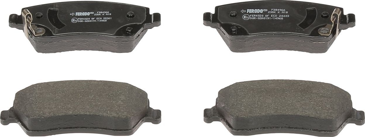 Тормозные колодки Ferodo Premier Eco Friction. Артикул FDB4966