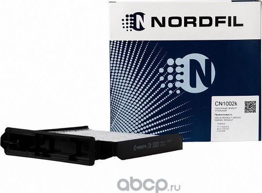 Фильтр салона угольный (пластиковый корпус) LADA Largus / RENAULT Clio III  Duster I  Logan I  Logan (Nordfil). Артикул cn1002k