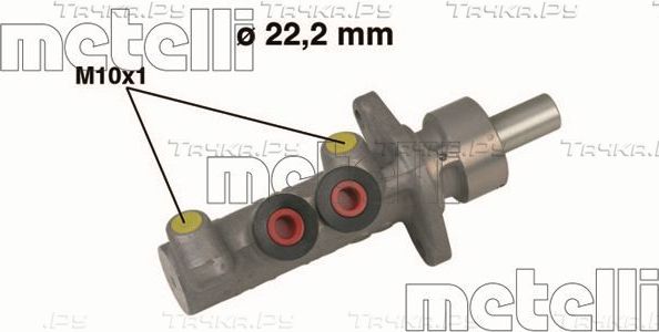 Тормозной цилиндр главный Metelli (алюминий) для SEAT Inca I 1995-2003. Артикул 05-0482