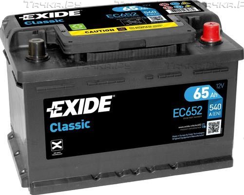 Аккумулятор Exide Classic * для Opel Omega A 1986-1994. Артикул EC652