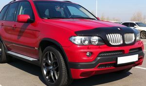 Дефлектор Vip-Tuning для капота (c облицовкой радиатора) BMW X5 E53 до рестайлинга 1999-2003. Артикул BM18