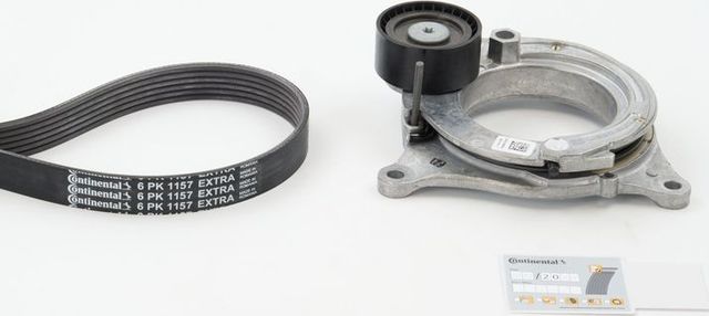 Приводной ремень поликлиновой с роликами (комплект) ContiTech для BMW X5 IV (G05) 2019-2026. Артикул 6PK1157 EXTRA K1