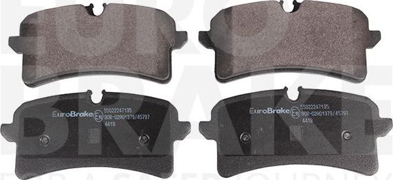 Тормозные колодки Eurobrake. Артикул 55022247135