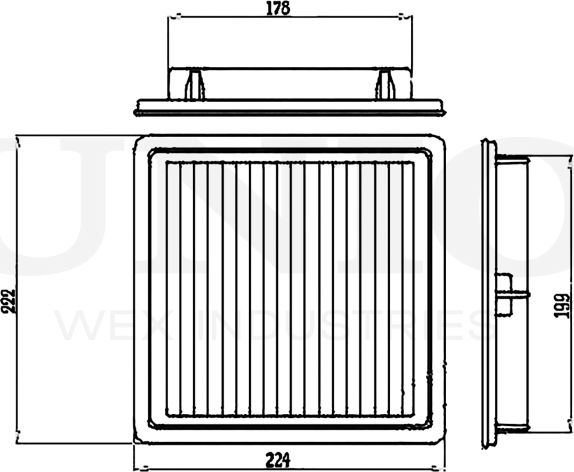 Фильтр воздушный (Unio). Артикул FLT-10142