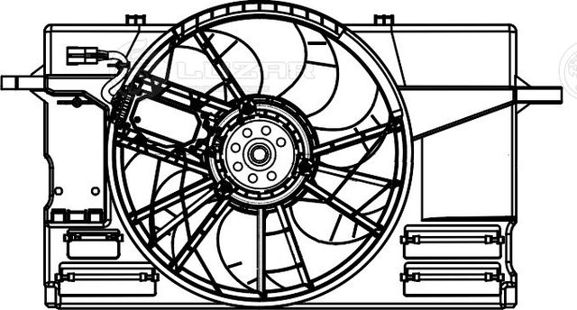 Вентилятор радиатора двигателя Luzar. Артикул LFK 1010