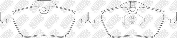 Тормозные колодки NiBK. Артикул PN0186