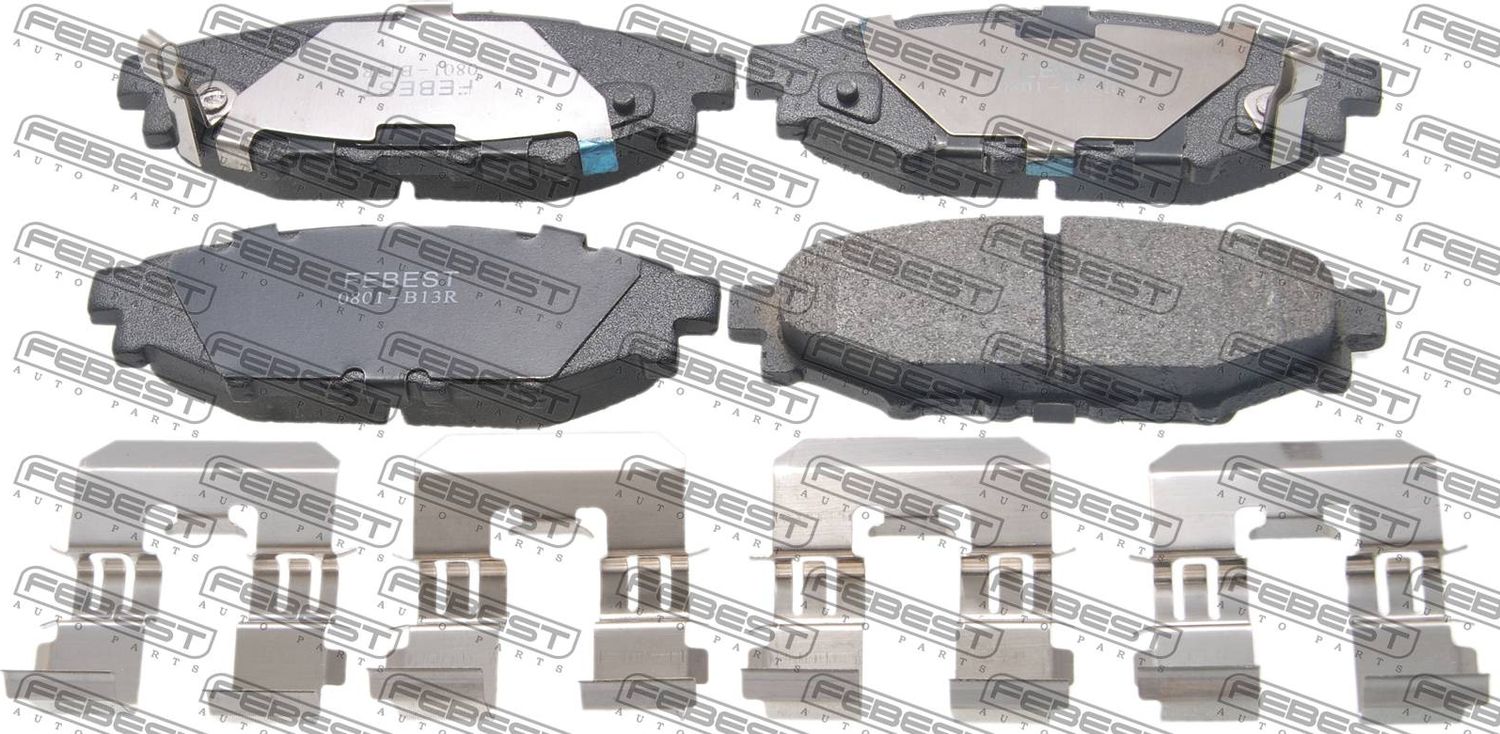 Тормозные колодки Febest. Артикул 0801-B13R