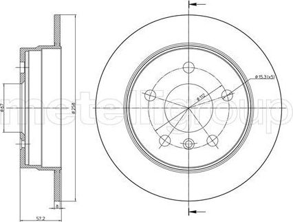Тормозной диск Trusting. Артикул DF1497